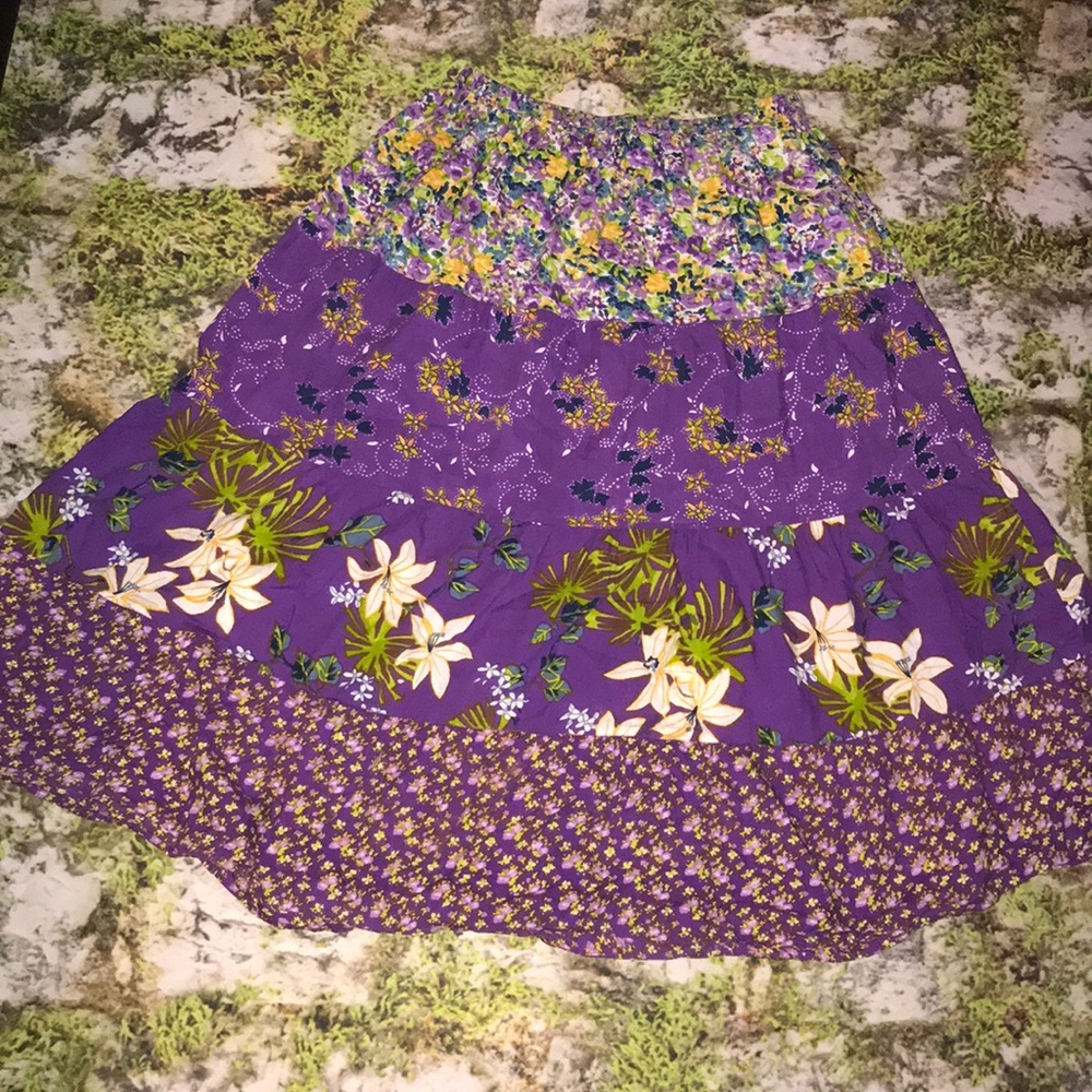 Floral purple skirt